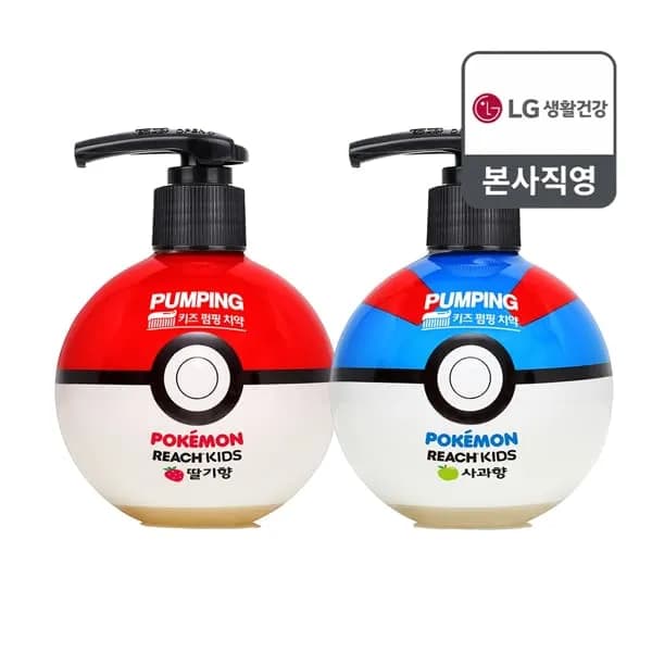 리치 키즈 펌핑치약 딸기향 250g 1개