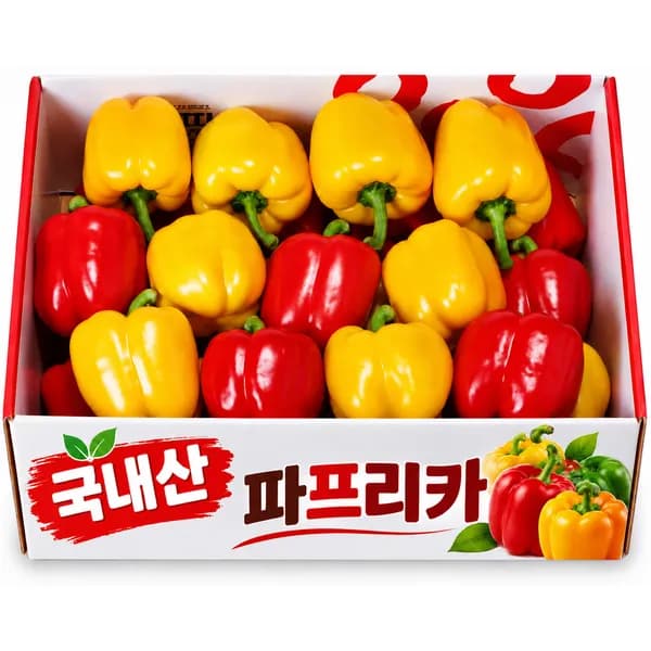 국내산 파프리카 빨강+노랑 5kg 1박스