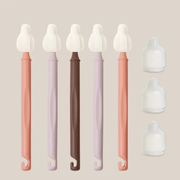 하이비 몽글이 롱 미니솔 또똣베이지 롱미니솔5P+먼지캡3P 2세트