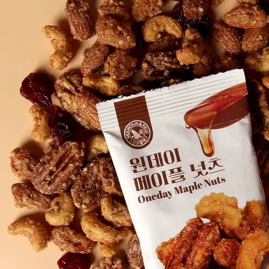 산과들에 원데이메이플넛츠, 20g, 50봉
