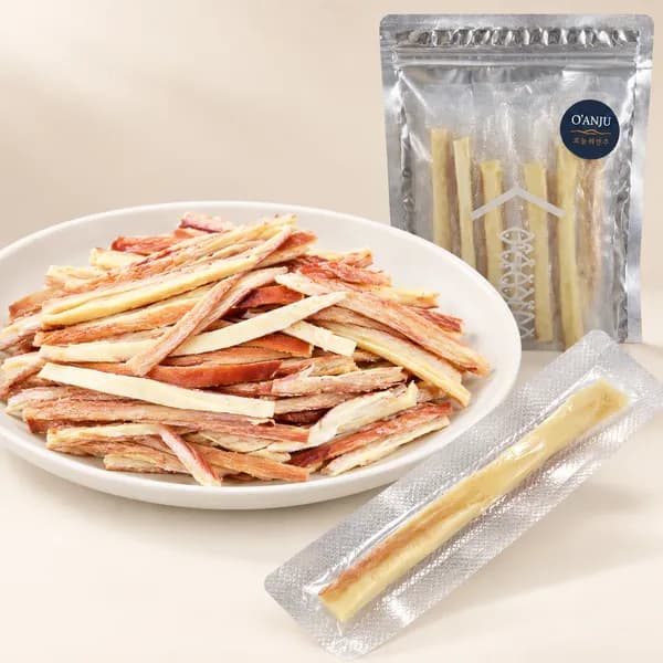 오안주 쫀득치즈 페스츄리 오징어 스틱 90g 1개