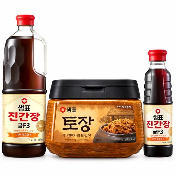 샘표 토장 + 진간장 금F3 4.1kg 1세트