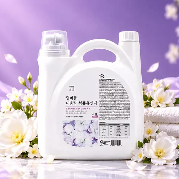 살림백서 딥퍼퓸 대용량 섬유유연제 화이트머스크 4.2L 1개