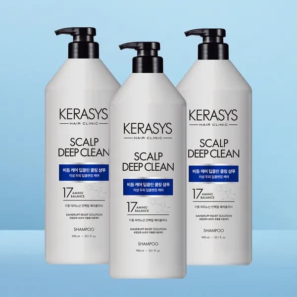 케라시스 두피 비듬케어 딥클린 쿨링 단백질 샴푸 980ml 1개