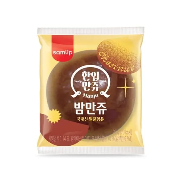 삼립 한입 정통밤만쥬 23g 100개
