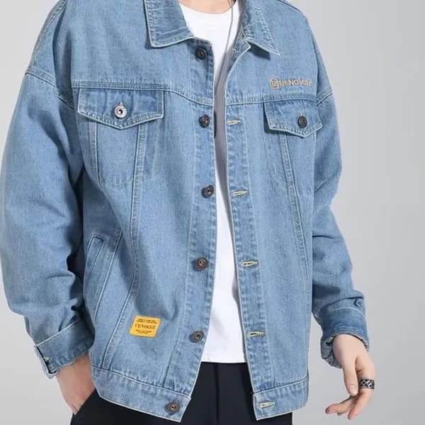 남성 데님 자켓 LONV-BF618 블랙 3XL