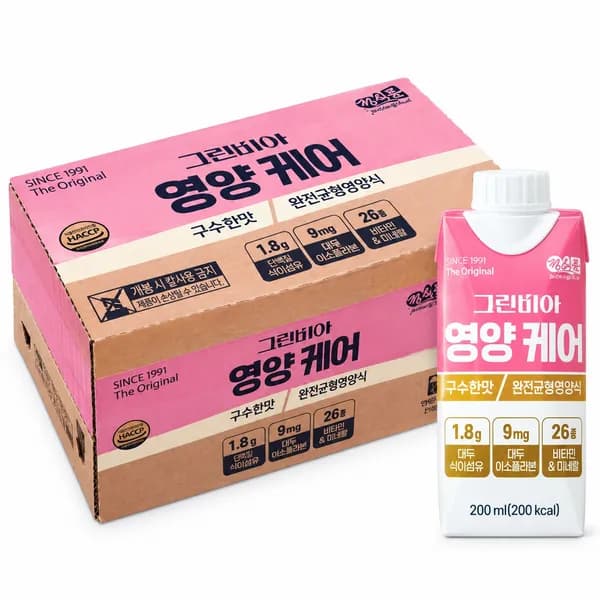그린비아 영양 케어 구수한맛 200ml 18팩