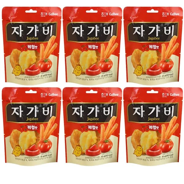 해태제과 자가비 케첩맛 45g 6개