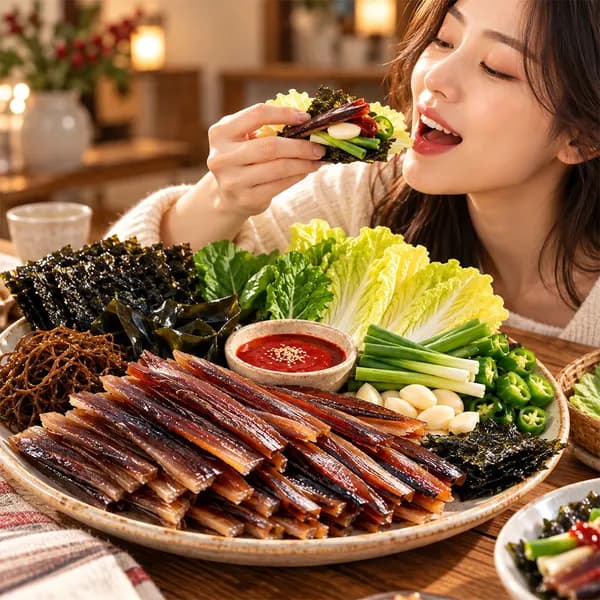 포항 구룡포 햇 꽁치 과메기 완전손질 10미 20쪽 야채세트 해초 밀키트 400g