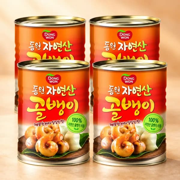 동원 자연산 골뱅이 원터치 300g 4개