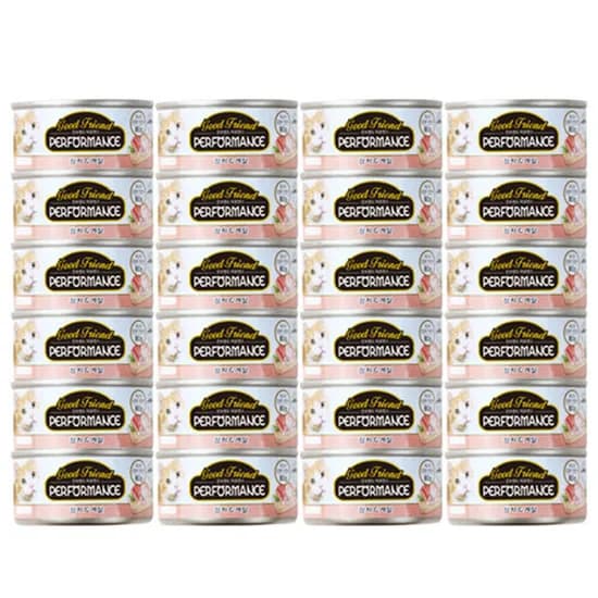 굿프랜드 퍼포먼스 고양이캔, 참치&게맛살, 80g, 24캔, 1개