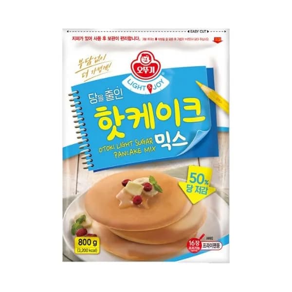 오뚜기 LIGHT&JOY 당을줄인 핫케이크믹스 800g 1개