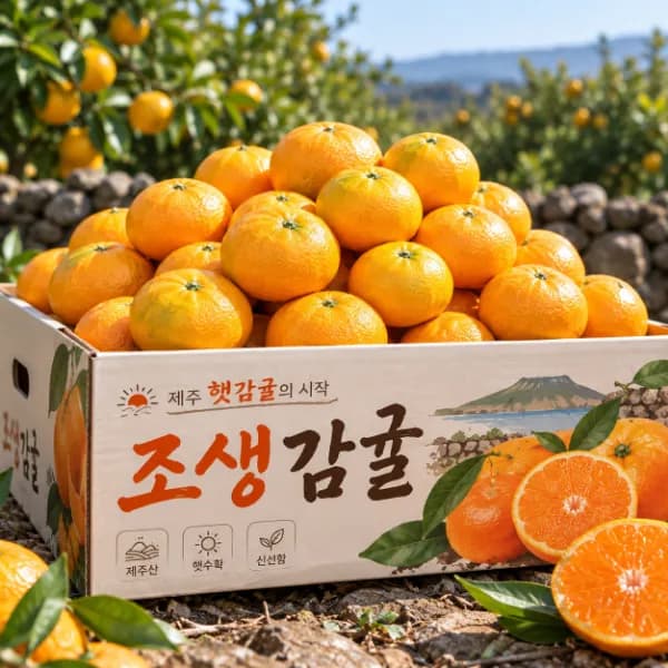 제주 조생 감귤 로얄중과 5kg 1박스