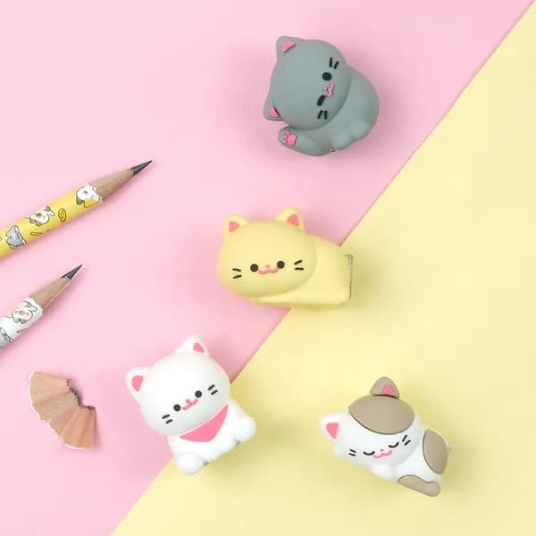 핑크풋 냥냥 피규어 연필깎이 1개 3,600원