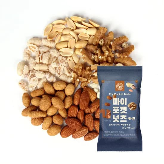 산과들에 마이포켓넛츠, 20g, 50봉