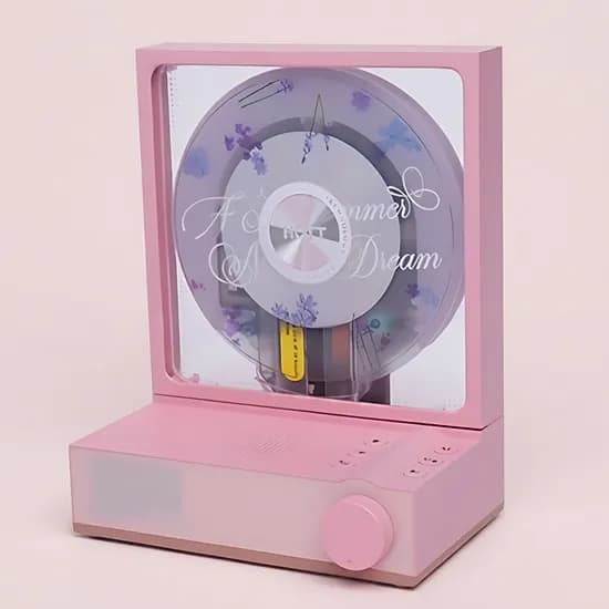 엠피맨 HOTT 무선 블루투스 스피커 겸용 스탠드형 무드등 CD플레이어 C229-A-PINK 핑크 1개