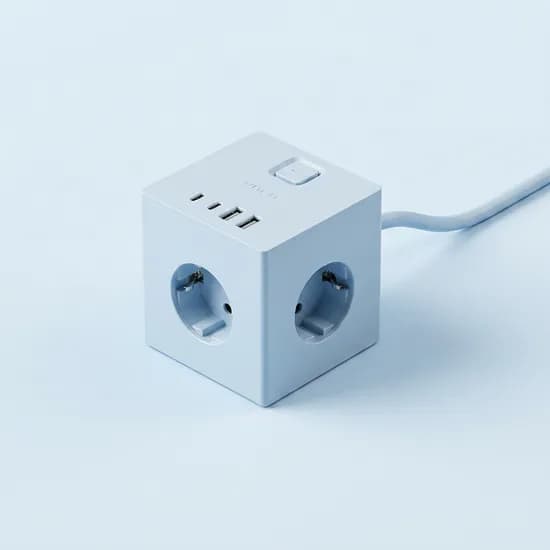보코 큐브프로45 USB C타입 큐브 멀티탭 BC-E316U45 PD45W 3구 2m 아쿠아그린 1개