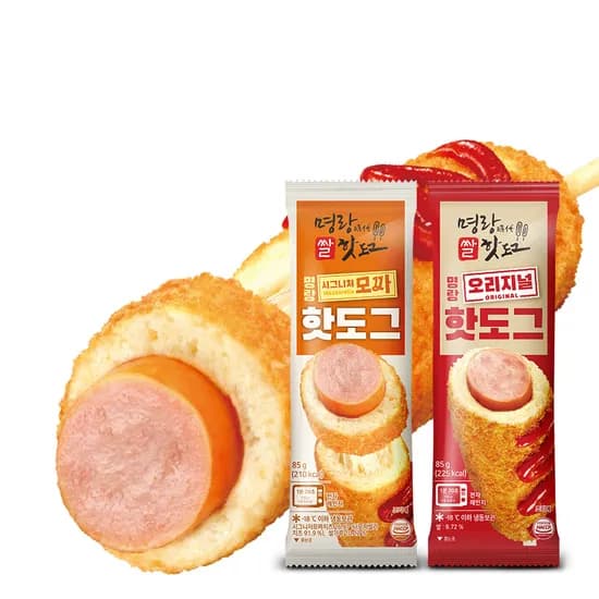 명랑핫도그 시그니처모짜 + 오리지널 85g 10개