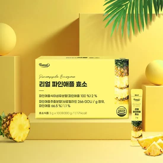 퍼니트 80만 역가수치 파인애플 브로멜라인 효소 3g 100포 1박스