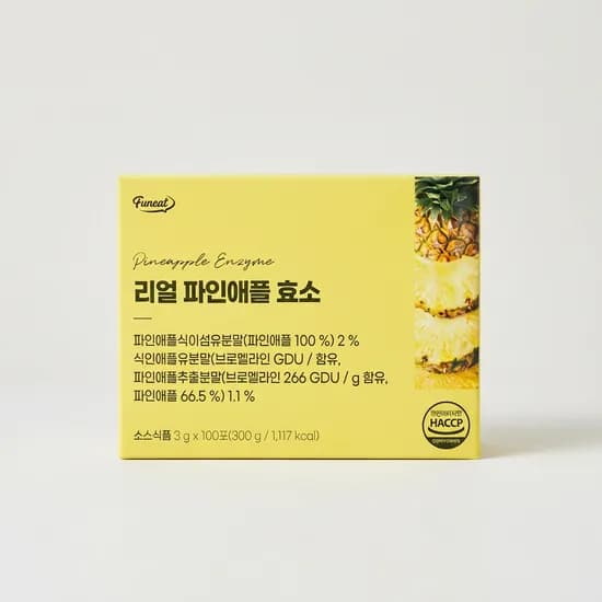 퍼니트 80만 역가수치 파인애플 브로멜라인 효소 3g 100포 3박스