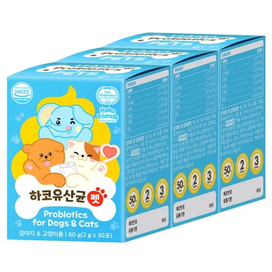 베이비락 하코 유산균 펫, 강아지&고양이, 장건강/유산균, 30포, 3박스, 1세트