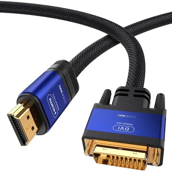 코드웨이 HDMI to DVI-D 케이블, FHD, 4K60Hz, 1m, 1개
