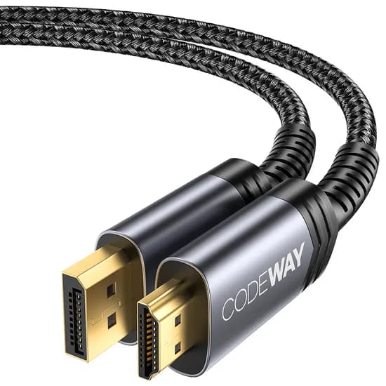코드웨이 DP to HDMI 모니터 케이블, 1.2m, 1개