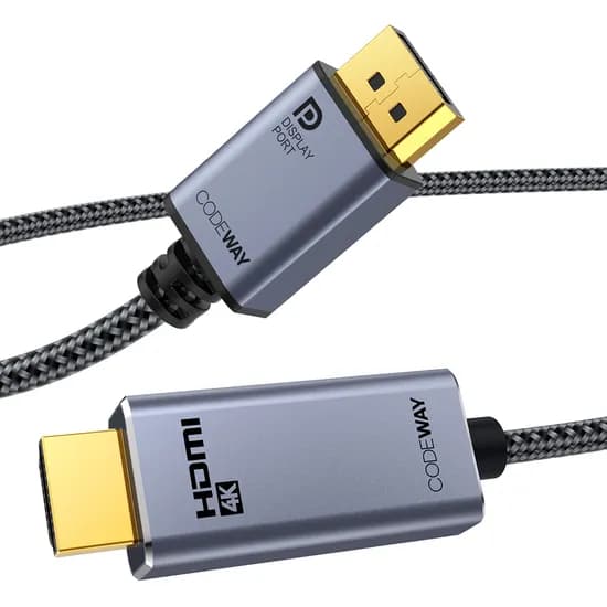 코드웨이 DP to HDMI 2.0 케이블 4K60Hz 1m 1개