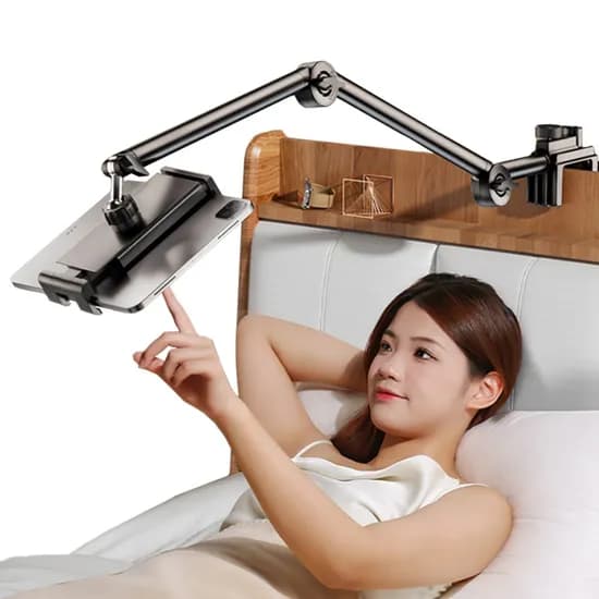 닥터리빙 침대 핸드폰 태블릿 거치대 고급형 아이패드 갤럭시탭, 블랙, 1000개