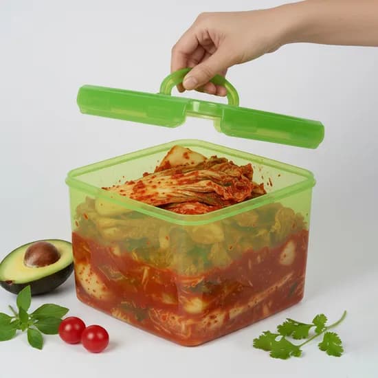 맥스앤맥스 향균 그린 김치통, 2.9L 1개 + 6L 1개, 1세트
