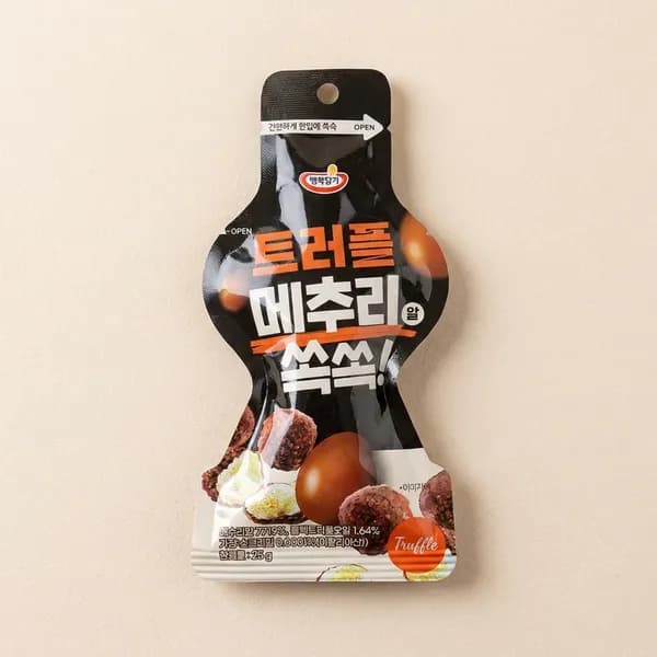 행복담기 훈제메추리알 쏙쏙 블랙 트러플맛 25g 20개