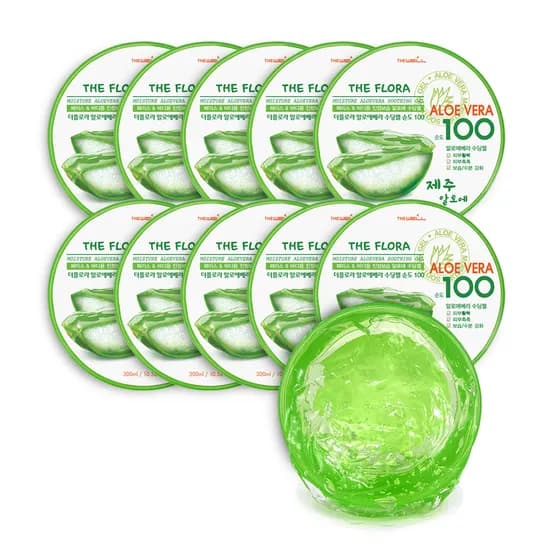 더플로라 알로에베라 수딩젤 300ml 10개