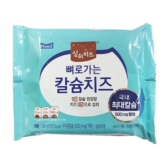 상하치즈 뼈로가는 칼슘치즈, 18g, 10매, 5개