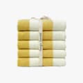 테리파머 고중량 스트라이프 호텔수건 Stripe40 버터 아이보리 200g 5장