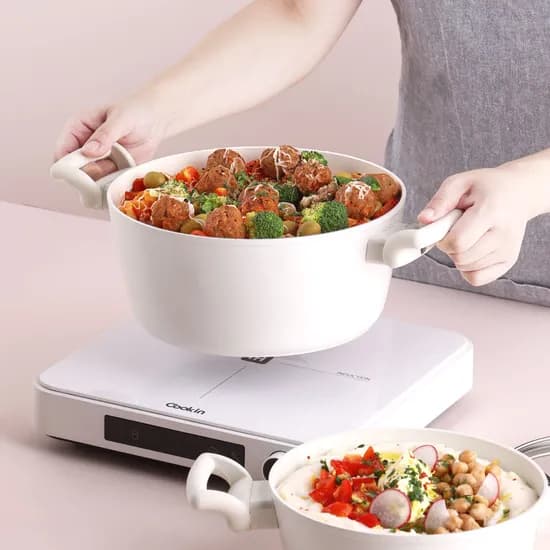 키친플라워 꾸테 세라믹 인덕션 양수냄비 24cm 1개