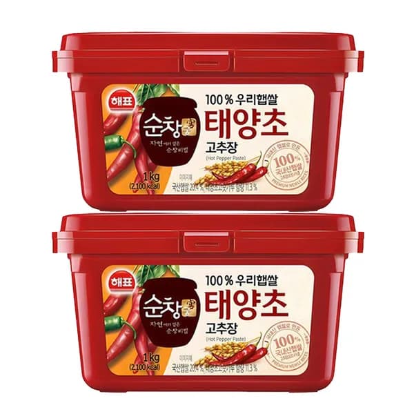 사조해표 순창궁 우리햅쌀 고추장 1kg 2개 13,900원