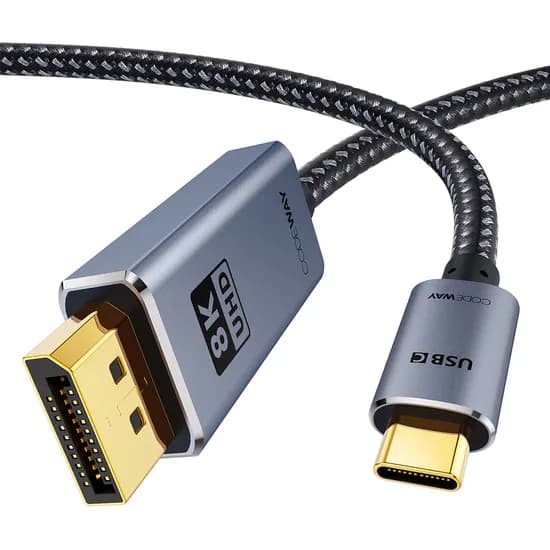 코드웨이 USB C타입 to DP 8K 케이블 2m 1개