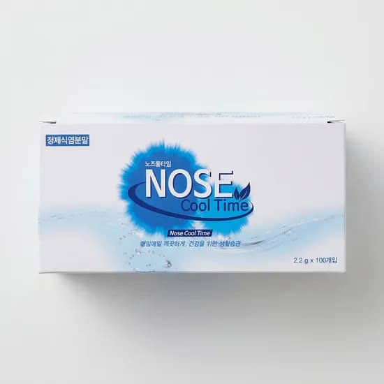 노즈쿨타임 정제식염분말 2.2g 100개 1박스