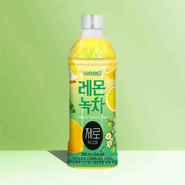웰그린 레몬녹차 제로 500ml 12개입