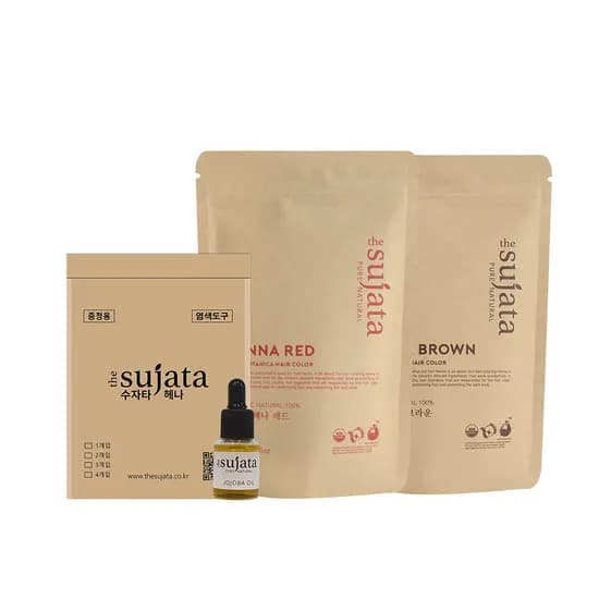 수자타 헤나 레드 100g 1개 브라운 100g 1개 1세트