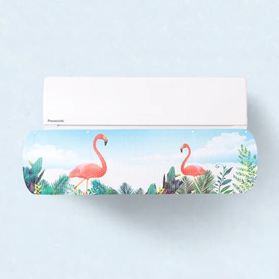 가쯔 벽걸이 에어컨 바람막이 무풍, 플라밍고, 1개