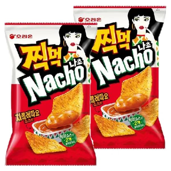 오리온제과 찍먹 나쵸 치폴레마요소스맛 168g 2개