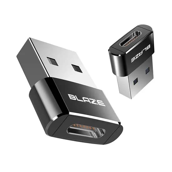 블레이즈 C타입 젠더 USB C TO A 2.0, 블랙, 9.5mm, 1개