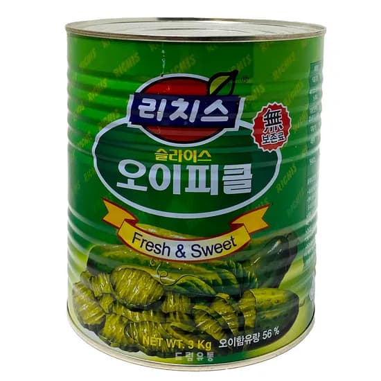 리치스 슬라이스 오이피클 3kg 1개