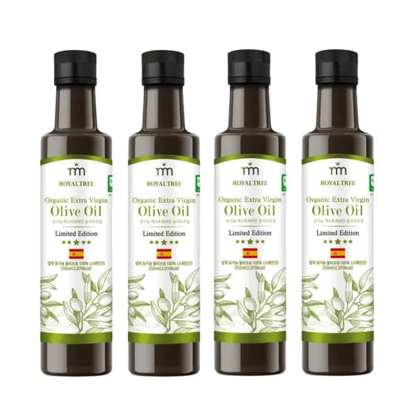 유기농 엑스트라 버진 올리브 오일, 250ml, 4병