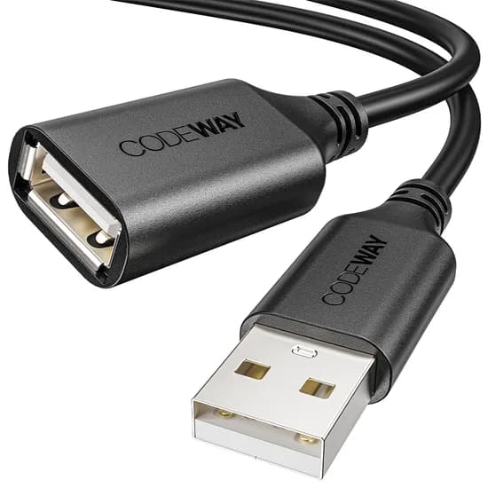 코드웨이 USB 2.0 연장 케이블, 2m, 1개