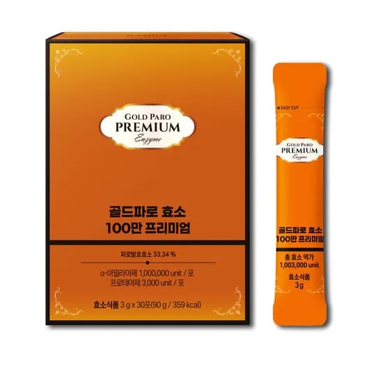 한미양행 골드 파로 효소 100만 프리미엄, 3g, 30포, 1박스