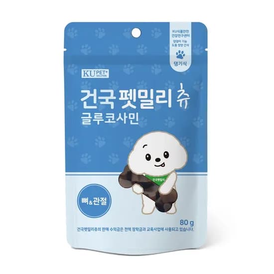 건국유업 펫밀리츄 글루코사민 가수분해닭고기 80g 1개