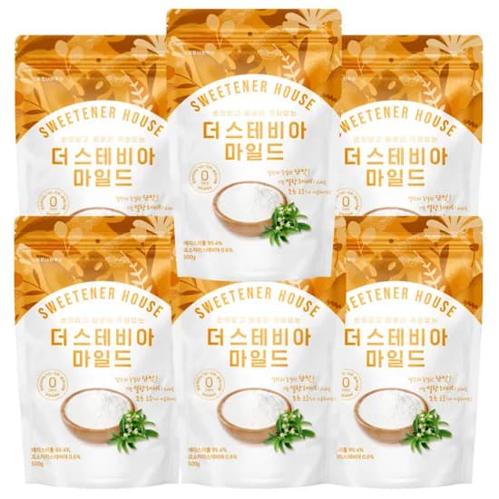스위트너하우스 더 스테비아 마일드 500g 6개