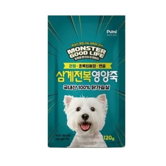 푸르미 몬스터 굿 라이프 영양죽, 삼계전복, 120g, 12개입, 1개